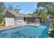 Backyard pool and patio providing a refreshing and relaxing outdoor oasis for entertaining at 5967 Plantera Ct, Port Orange, FL 32127