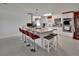 Open concept kitchen with a large island and stainless steel appliances at 851 W Wisconsin Ave, Orange City, FL 32763