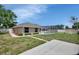 This large backyard has a pool and a storage shed and a long yard at 1142 Glendale Ave, Deltona, FL 32725