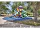 Community playground with slides, climbing structures, and ample space for to play at 1142 Glendale Ave, Deltona, FL 32725