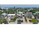 Stunning aerial view of a coastal home highlighting its proximity to the beach and city amenities, offering an ideal location at 145 S Peninsula Dr, Daytona Beach, FL 32118