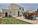 A lovely backyard with a pool and patio, perfect for relaxing and entertaining guests in style at 145 S Peninsula Dr, Daytona Beach, FL 32118