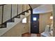 Cozy entryway with stairs and unique wall texture at 145 S Peninsula Dr, Daytona Beach, FL 32118