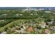Stunning aerial view of a suburban neighborhood with lush green trees and well-maintained homes at 160 Point O Woods Dr, Daytona Beach, FL 32114