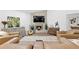 Cozy living room with fireplace and entertainment center at 160 Point O Woods Dr, Daytona Beach, FL 32114