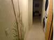 Hallway with bamboo wall art and in-unit washer and dryer at 1640 Juno Trl # 103F, Astor, FL 32102