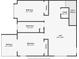 Upstairs floor plan showcasing bedroom, bathroom, loft and balcony dimensions, along with closet and stair placement at 201 Dyson Dr, Deland, FL 32724