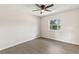 Empty bedroom with a ceiling fan and natural light at 2106 Umbrella Tree Dr, Edgewater, FL 32141