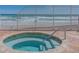 Relaxing hot tub with views of the beautiful ocean on a sunny day, with tile and steel railing at 2901 S Atlantic Ave # 401, Daytona Beach Shores, FL 32118