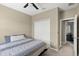 Bedroom with a closet and a view of the en-suite bathroom at 2916 Meleto Blvd, New Smyrna Beach, FL 32168