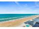 View of the beautiful ocean from a high-rise balcony and community pool at 2987 S Atlantic # 1403, Daytona Beach Shores, FL 32118