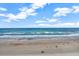 Scenic ocean view with beach featuring soft sand and gentle waves, ideal for coastal relaxation at 2987 S Atlantic # 606, Daytona Beach Shores, FL 32118