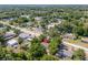Bird's-eye view of a home nestled among mature trees, with surrounding residential properties and neighborhood streets at 31 Lake Dr, Debary, FL 32713