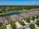 Aerial view of the neighborhood layout next to a body of water at 3148 Bailey Ann Dr, Ormond Beach, FL 32174