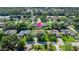 Aerial view of the property, highlighting its location within a quiet neighborhood at 35 China Moon Dr, Ormond Beach, FL 32174