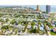 Aerial view displaying the house in a neighborhood with proximity to the beach at 355 Hartford Ave, Daytona Beach, FL 32118