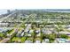 Aerial view displays the location of a home in a coastal residential area at 355 Hartford Ave, Daytona Beach, FL 32118
