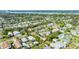 Aerial view highlighting a residential property in a suburban neighborhood at 355 Hartford Ave, Daytona Beach, FL 32118