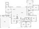 Floor plan of a home with 4 bedrooms, 3 bathrooms, a kitchen, and a living room at 4073 N Chinook Ln, Ormond Beach, FL 32174