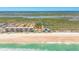 Panoramic aerial view of beachfront property, highlighting its prime location near the beach at 4427 S Atlantic Ave, Port Orange, FL 32127