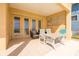 Cozy outdoor patio with seating area, perfect for enjoying ocean views at 4427 S Atlantic Ave, Port Orange, FL 32127