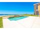 Inviting pool with ocean view, ideal for relaxing and entertaining at 4427 S Atlantic Ave, Port Orange, FL 32127