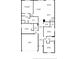 Detailed floor plan showcasing the layout of the home, including bedrooms, living spaces, and garage at 460 Sarah Nicole Way, New Smyrna Beach, FL 32168