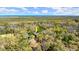 Scenic aerial view showcasing the property nestled amidst lush greenery near the coast at 5721 John Anderson Hwy, Flagler Beach, FL 32136