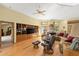 Spacious living room with custom built-ins and plenty of natural light creating a warm and inviting atmosphere at 5721 John Anderson Hwy, Flagler Beach, FL 32136