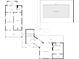 Detailed floor plan showcasing the layout with living areas, bedrooms, and a swimming pool at 61 E Bayshore Dr, Port Orange, FL 32127