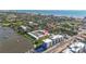 Aerial view showcases the complex near the waterway and downtown at 625 N Halifax Ave # 11, Daytona Beach, FL 32118