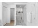 Modern bathroom with a walk-in glass shower at 700 Spring Cavern Ave, Orange City, FL 32763