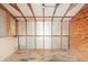 The interior of the shed has a wood frame and metal siding at 910 Sheeler Oaks Dr, Apopka, FL 32703