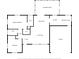 Detailed floor plan of the house layout with rooms and dimensions at 1204 Lawrence Ave, Deltona, FL 32725