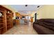 Open kitchen design flowing into the living space, featuring wood cabinets at 1301 Killian St, Daytona Beach, FL 32114