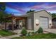 Newly built metal structure with outdoor seating and a well-manicured lawn at 136 W Gardenia Dr, Orange City, FL 32763