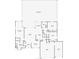 Detailed floor plan highlighting the layout of the kitchen, living room, bedrooms, and screened patio/pool area at 1910 Creekwater Blvd, Port Orange, FL 32128