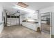 Large garage with ample storage and a doorway into the house for easy access at 1910 Creekwater Blvd, Port Orange, FL 32128