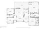 Floorplan of the main house featuring a living room, kitchen, bedrooms, and lanai with fireplace at 2221 Oak Hill Dr, Deland, FL 32720
