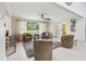 Bright living room with natural light, neutral tones, and comfortable seating at 2221 Oak Hill Dr, Deland, FL 32720