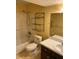 Bathroom with a shower and tub combination, providing both convenience and relaxation at 233 Elmwood Ave # 290, Deland, FL 32724