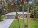 Charming one-story home featuring an attached two-car garage and lush landscaping at 2509 Kumquat Dr, Edgewater, FL 32141
