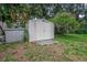 Outdoor storage shed providing organized space for tools and equipment at 2509 Kumquat Dr, Edgewater, FL 32141