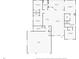 Detailed floor plan showcasing spacious layout with multiple guest bedrooms, kitchen, and garage at 2894 Hardy Ave, New Smyrna Beach, FL 32168