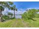 Beautiful waterfront property featuring access to calm waters, a sandy strip, and lush greenery at 2894 Hardy Ave, New Smyrna Beach, FL 32168