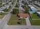 Aerial view of the property, showing its location in a quiet neighborhood at 3267 S Peninsula Dr, Daytona Beach, FL 32118