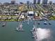 Aerial view showcases property proximity to boat ramps, marina, and beach at 3267 S Peninsula Dr, Daytona Beach, FL 32118