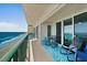 Outdoor living space with ocean view at 3315 S Atlantic Ave # 1406, Daytona Beach Shores, FL 32118