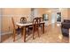 Dining area featuring tile floors and seating for four at 558 Tulane Dr, Altamonte Springs, FL 32714