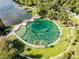 Amazing aerial view of the clear water swimming area, perfect for warm days at 5635 Burts Park Rd, De Leon Springs, FL 32130